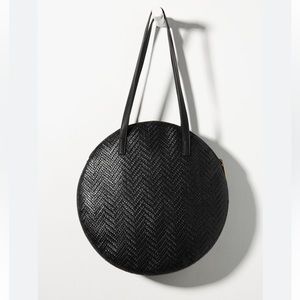 Anthropologie Woven Circle Tote Bag